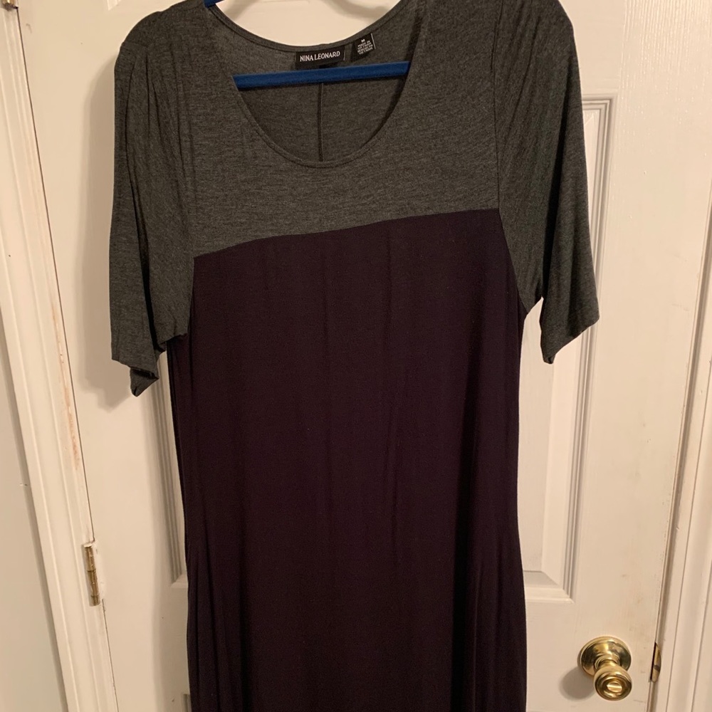 Black & gray dress
